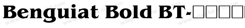 Benguiat Bold BT字体转换